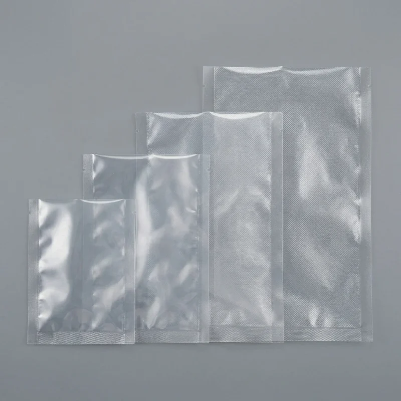 Soft food vacuum packaging bags material roll showing PET BOPP layer flexibility and durability