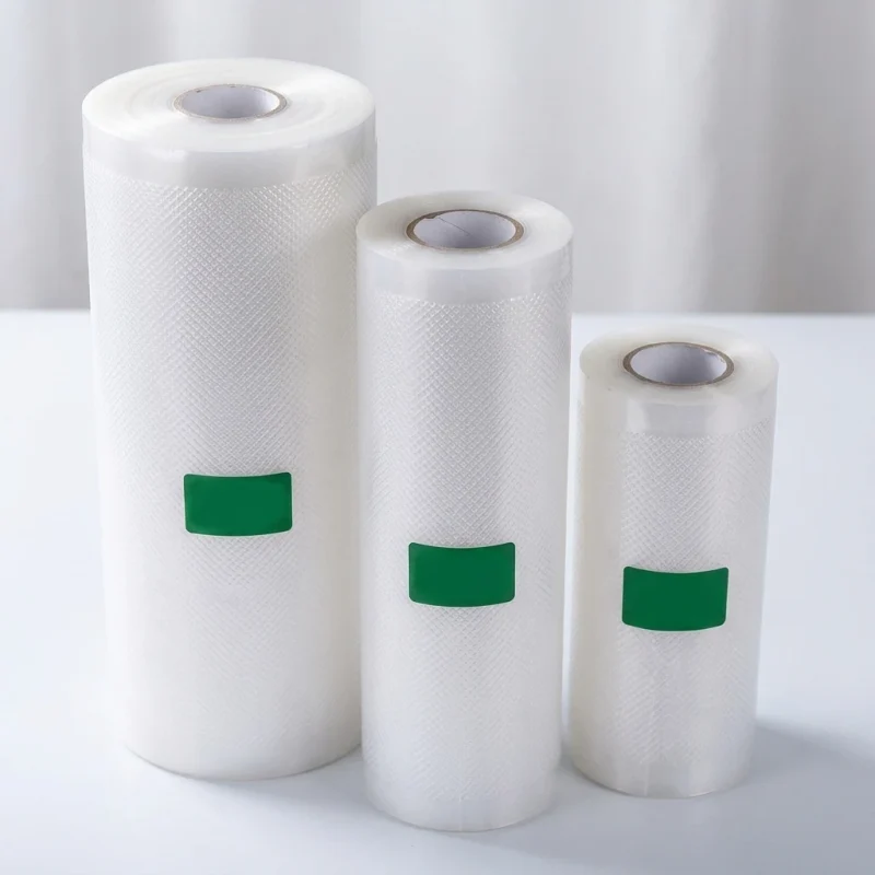 Soft vacuum sealer food pouches material roll showing PET BOPP layer flexibility and durability