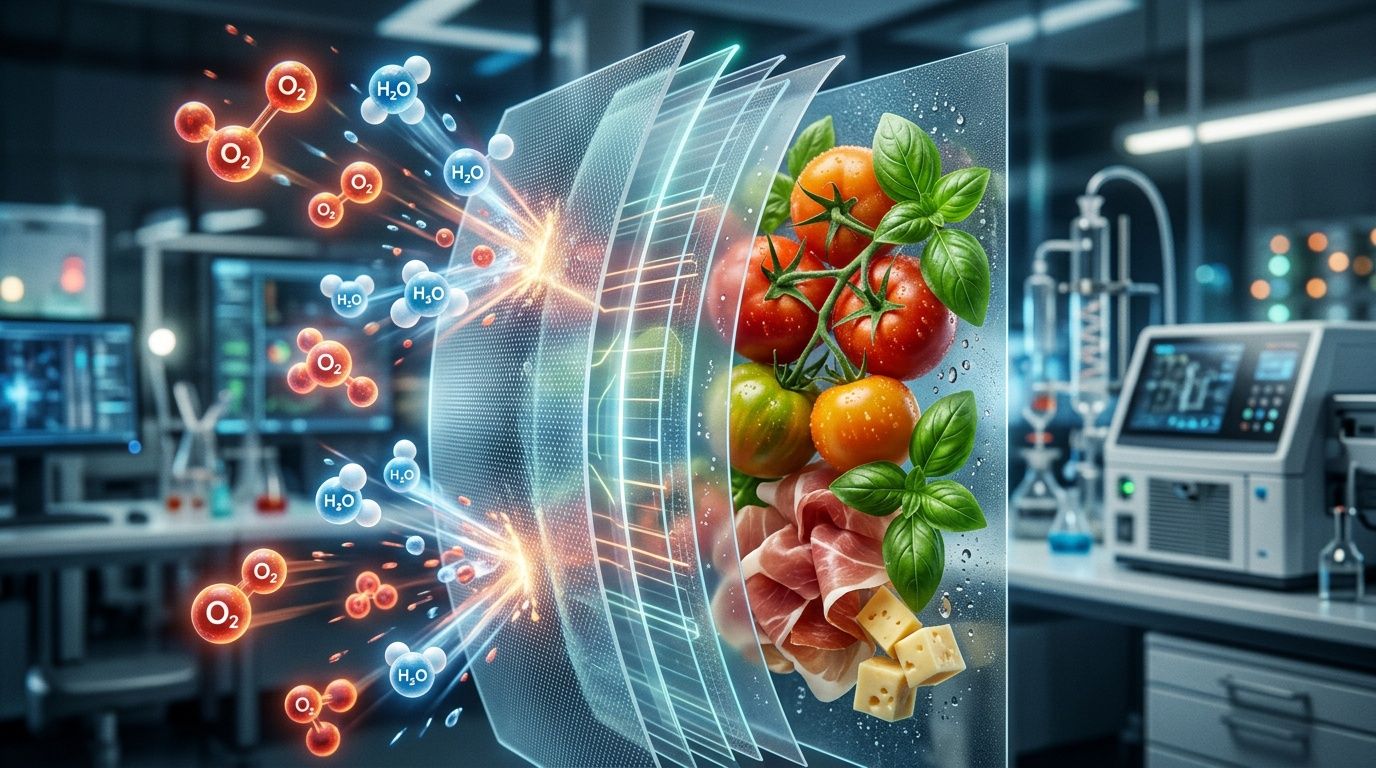High Barrier Food Packaging: Protecting Shelf Life and Preventing Chemical Migration – Cover Image high barrier food packaging: oxygen transmission rate OTR, moisture vapor transmission rate WVTR, shelf life extension, food grade laminate films, flexible packaging safety compliance, chemical migration testing, FDA approved food packaging, multi-layer barrier film