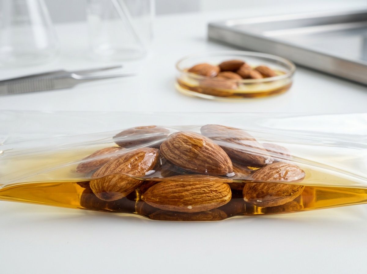High-purity food-grade virgin resin film providing an inert barrier for direct food contact.