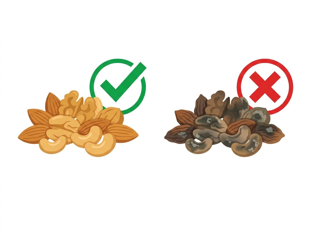Infographic showing rancidity prevention and ROI for nut logistics packaging